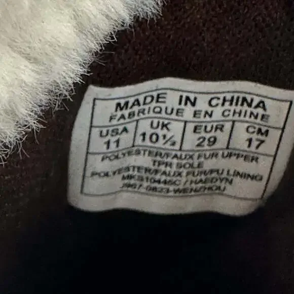 Michael Kors Little Kids’ Marilu Brown Fleece Lined Boots Size 11 - Picture 8 of 8